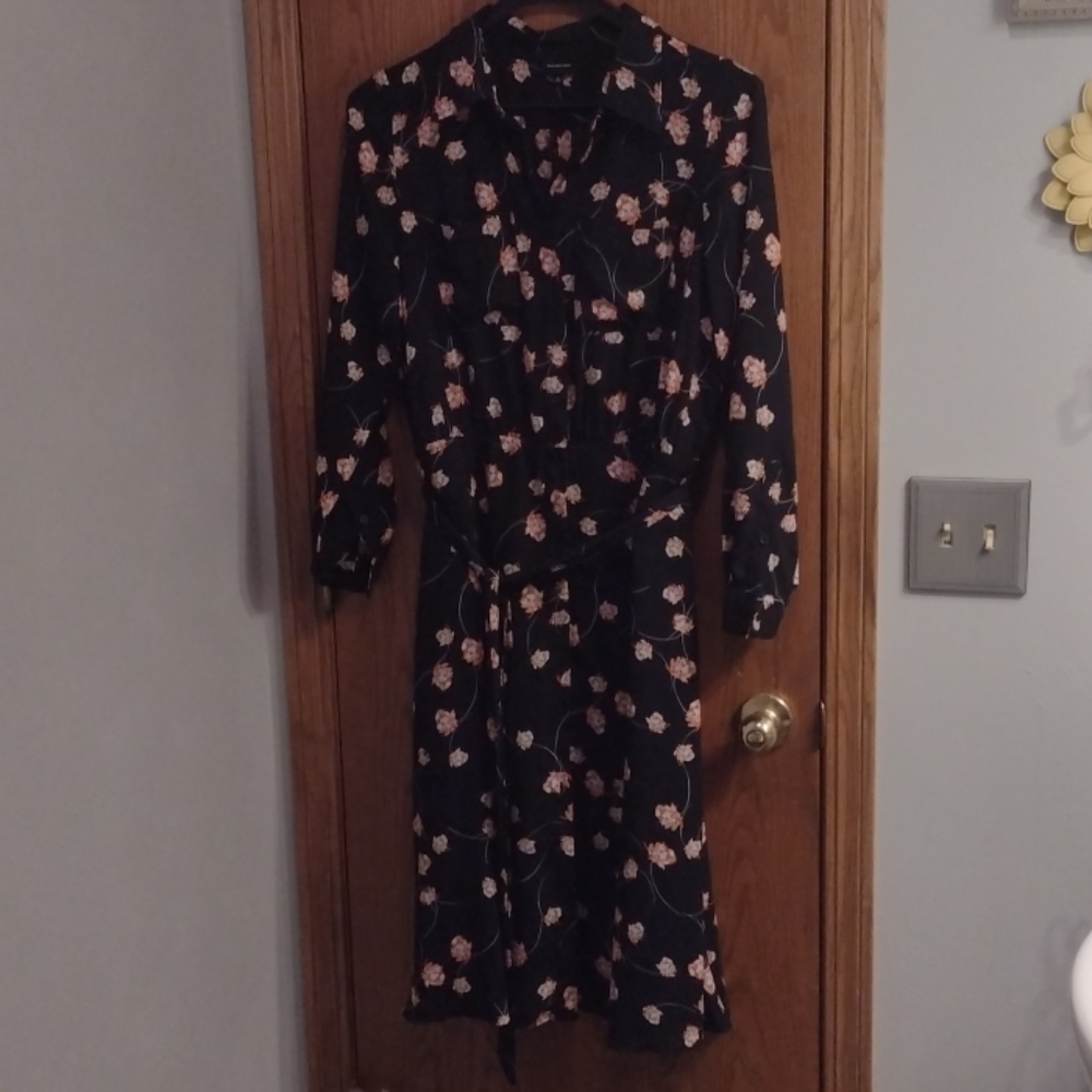 Long sleeve black dress